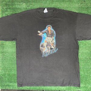 Vintage Y2K Elvis Presley Shirt Motorcycle Biker Grease Tee
